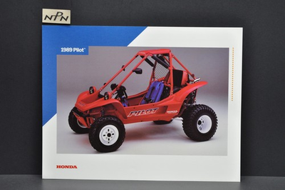 #ad Vintage NOS 1989 Honda Pilot ATV Dealer Sales Spec Brochure Westbys OK $87.99