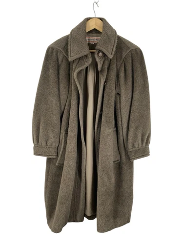 SAINT LAURENT (YSL) Cappotto pelliccia medio vintage Yves Saint Laurent