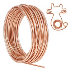 Aluminum Wire, 50 Feet Bendable Craft Wire for Jewelry Making, Plants, Garden...