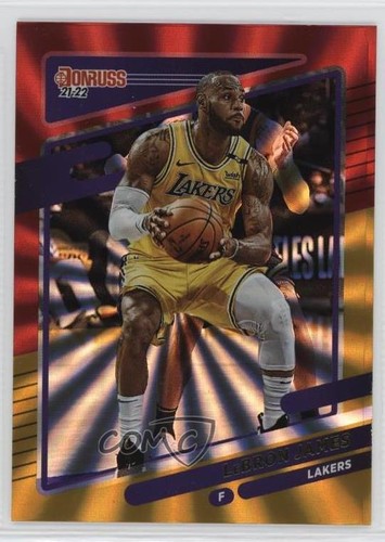 LeBron James [Gold Laser] #12 2021 Panini Donruss card
