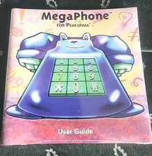 Vintage Megaphone for Performa user's guide New Sealed 1995
