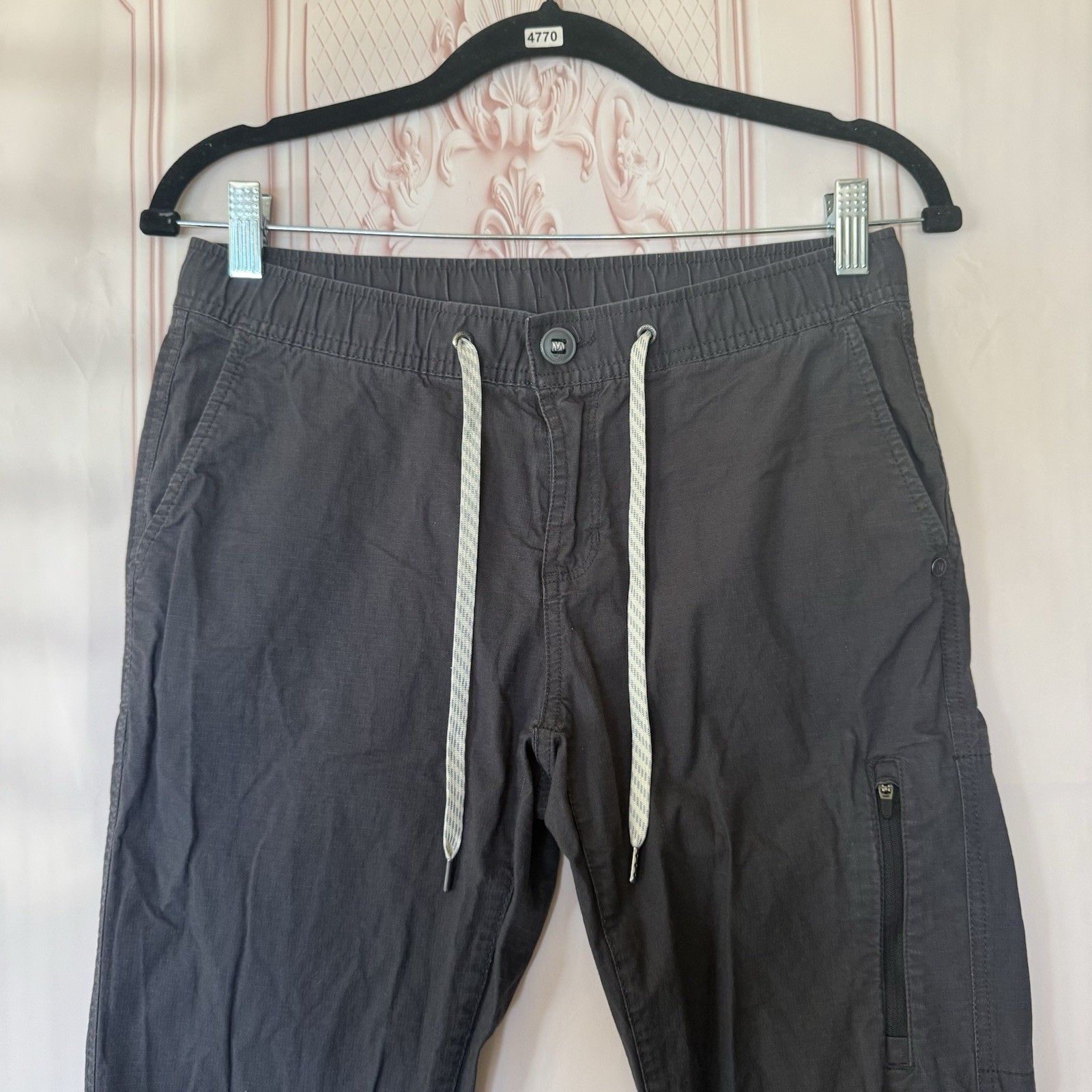 Vuori Pants Mens Sz 29x28 Ripstop Climber Gray Canvas Outdoor Hiking image 2