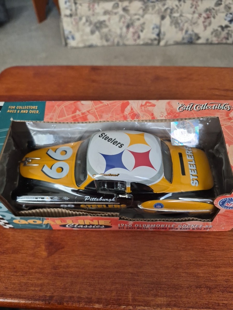Ertl GLC Pittsburgh Steelers 1950 Oldsmobile Die Cast Coin Bank