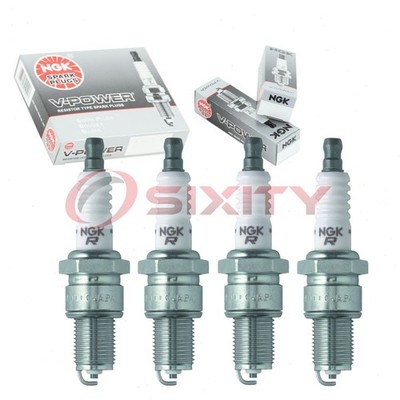4 pcs NGK V-Power Spark Plugs for 1988-1993 Lada Samara 1.3L 1.5L L4 - go