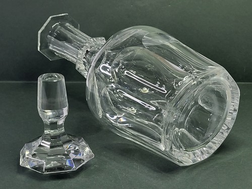Vintage Val St. Lambert Crystal Metternich Wine Decanter with Stopper 11 1/2 In - Picture 10 of 13