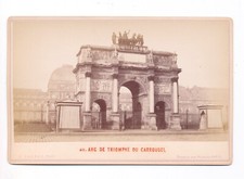 Triumphal Arch of the Carousel, Vintage Cabinet Card
