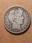 1907 O   BARBER HALF DOLLAR