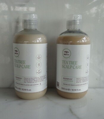 Set Paul Mitchell Tea Tree Scalp Care Regeniplex Shampoo & Conditioner 10oz