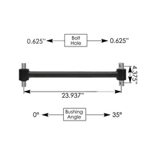 Torque Rod Tube 23.930in Freightliner 095.1066 TMR514 6813266716 A1616749001