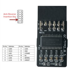 2.0 TPM Module 12 Pin 12-1 For GIGABYTE GC-TPM2.0 S Z390 H370 B360 X299 Z370