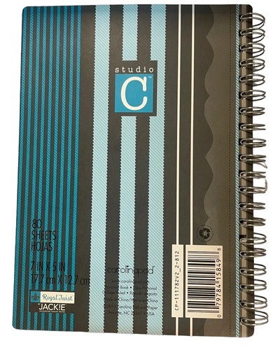 Lot of 2: Carolina Pad Personal Notebooks (Pattern Play & Royal Twist 5” x 7”) - Picture 6 of 9