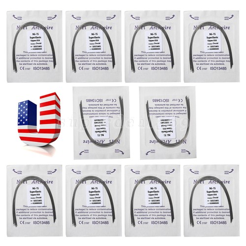 100PCS Dental Orthodontic Round Arch Wire Super Elastic NITI Ovoid Form Sizes US - Picture 48 of 77