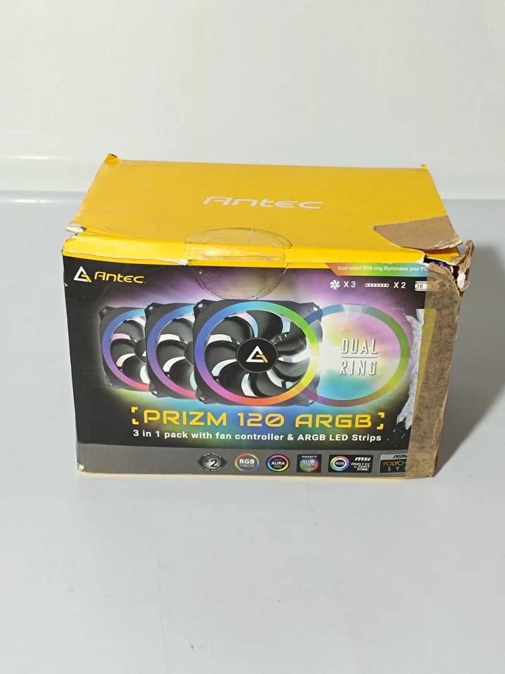 Antec Prizm 120 ARGB 4 fan+1 controlle 120mm Gehäuselüfter 0761345775113 _0,97_5 - Bild 3 von 4