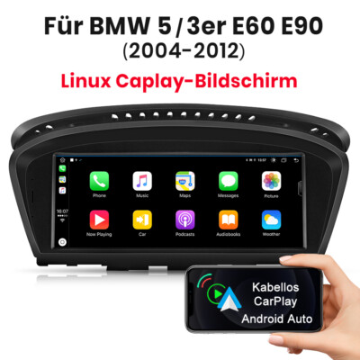 Für BMW E60 E61 E90 E91 CCC CarPlay Android auto Android 14.0 GPS Navi Autoradio
