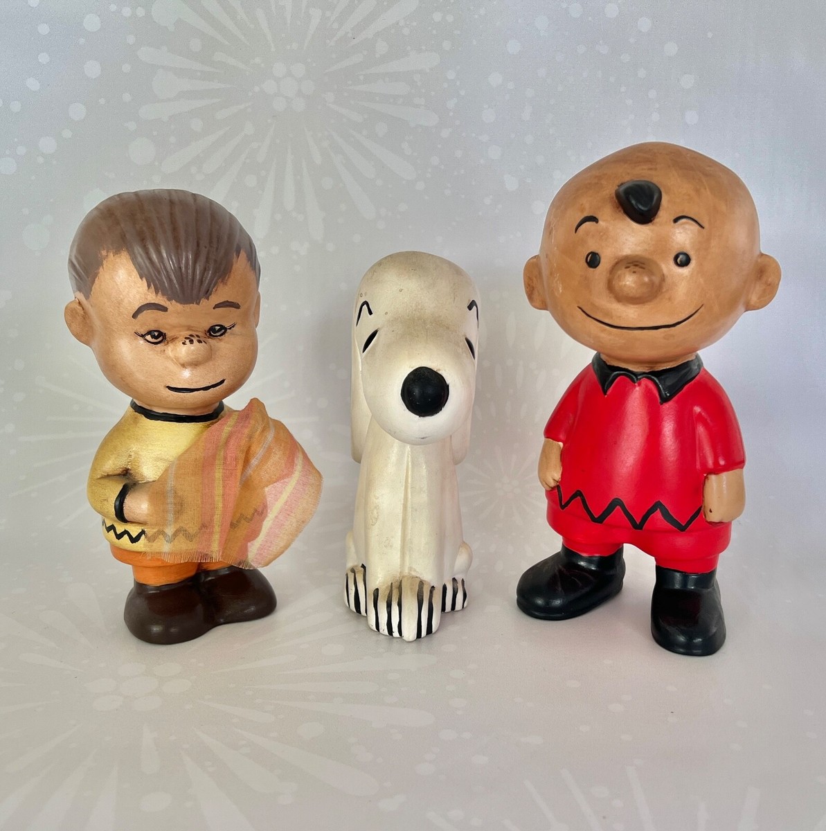 Vintage 1960s Peanuts Hand Painted Figurines - Charlie Brown