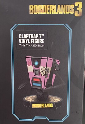 Borderlands 3 Claptrap Vinyl Figure Pink Tiny Tina Edition 7 