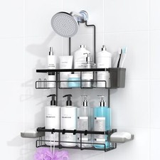 Hanging Shower Caddy Bathroom Organizer Shelf Racks Shampoo Soap Holders