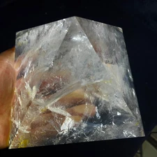 7.2LB A+ Natural clear large 160MM pyramid quartz carved crystal healing