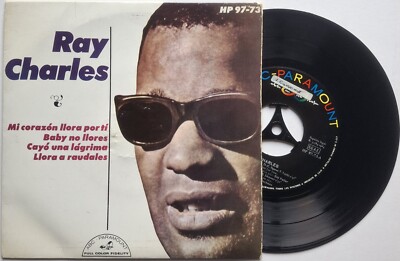 Ray Charles - Mi Corazón Llora Por Ti - 7'' Vinyl EP - Spain 1964 - (VG+/VG+)