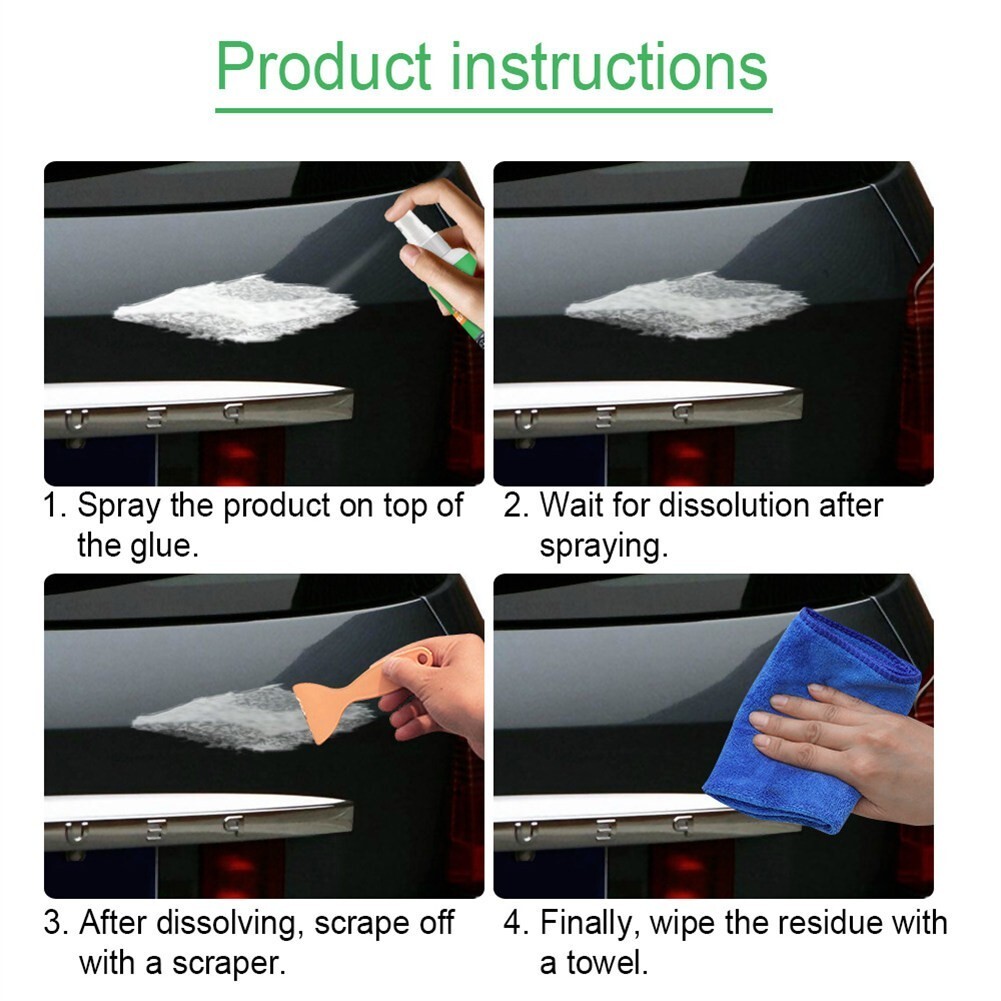 Must Have Car Glass Decal Cleaner Sticker Remover Get Rid of Persistent