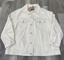 Levi’s Trucker Jacket Baggy Womens 1x Off White Original