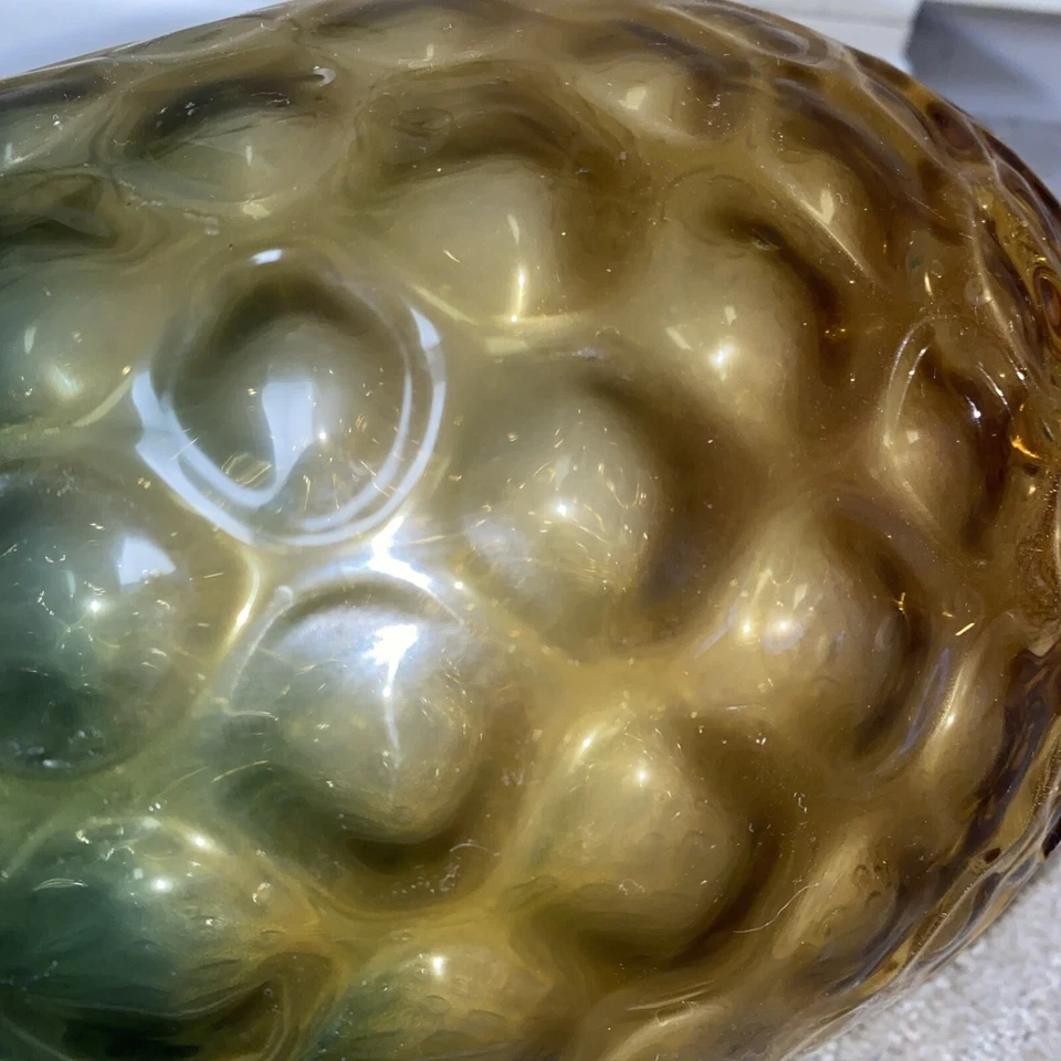 Jarrón de vidrio artístico soplado a mano Dale Tiffany AV15187 Evelyn 15 X 7 pulgadas NUEVO Foto 4 de 4