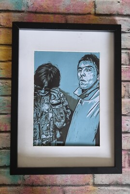 Liam Gallagher John Squire Tour   Oasis Stone Roses Pop Art Tribute print