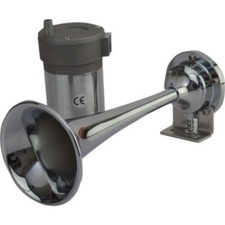 SEA-DOG LINE 432611-1 WHITE COATED TRUMPET AIR HORN 432611-1