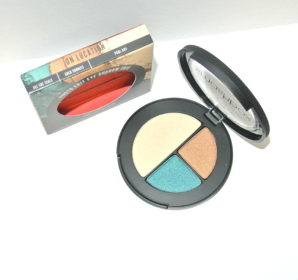 Smashbox Photo Edit Eye Shadow Trio in On Location Full size New Teals Pool Boy - Image 2 of 3