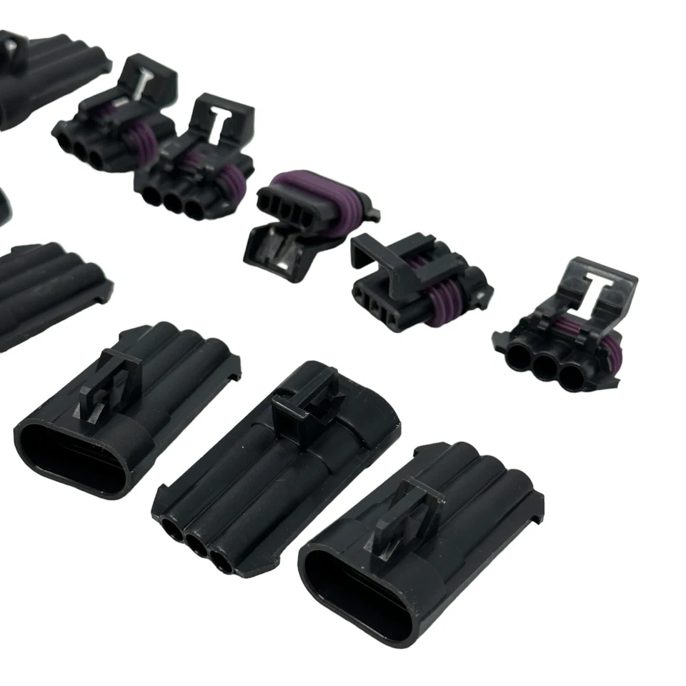 Delphi Metri-Pack 150 Series 3-Way Connector w/16-18 AWG 12 pcs - Image 3 of 4