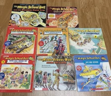 Magic School Bus Books Lot of 8  by Joanna Cole Scholastic Science Home School