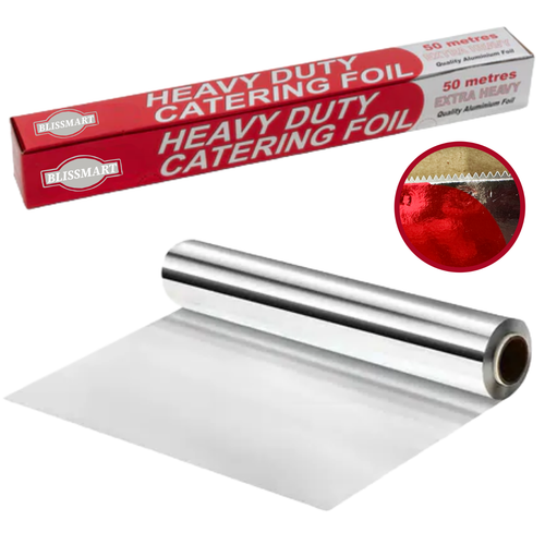 Kitchen Foil Aluminium Tin Foil Heavy Duty Catering Foil Wrap For Food Oven Bake - Picture 19 of 35