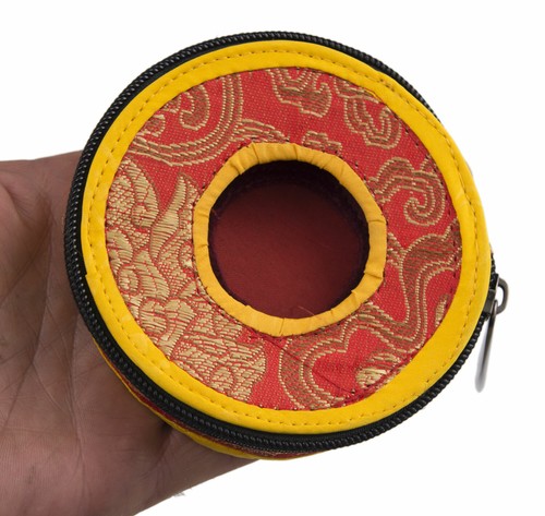 Hülle Etui für Becken Tibetische Ø 10 CM Max Stoff Brokat #26301 P2 - Picture 2 of 4