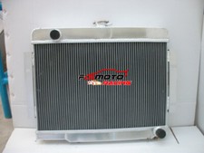 4 Row Aluminum Radiator For Jeep Cjcj5cj7 V8 Chevy Engine Conversion 1972-1986