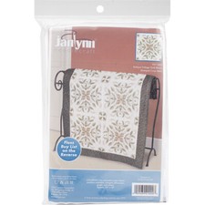 Janlynn Stamped Cross Stitch Quilt Blocks 18"X18" 6/Pkg-Antique Foliage