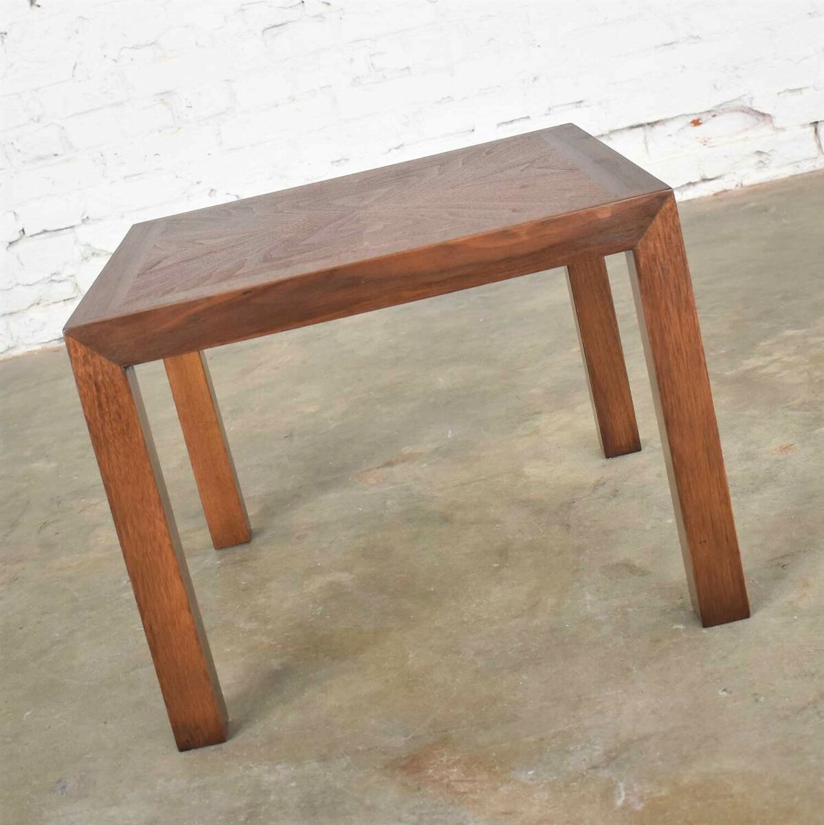 Vintage Modern Lane Solid Walnut Square Parsons Side Table Vintage Modern Lane Solid Walnut Square Parsons Side Table