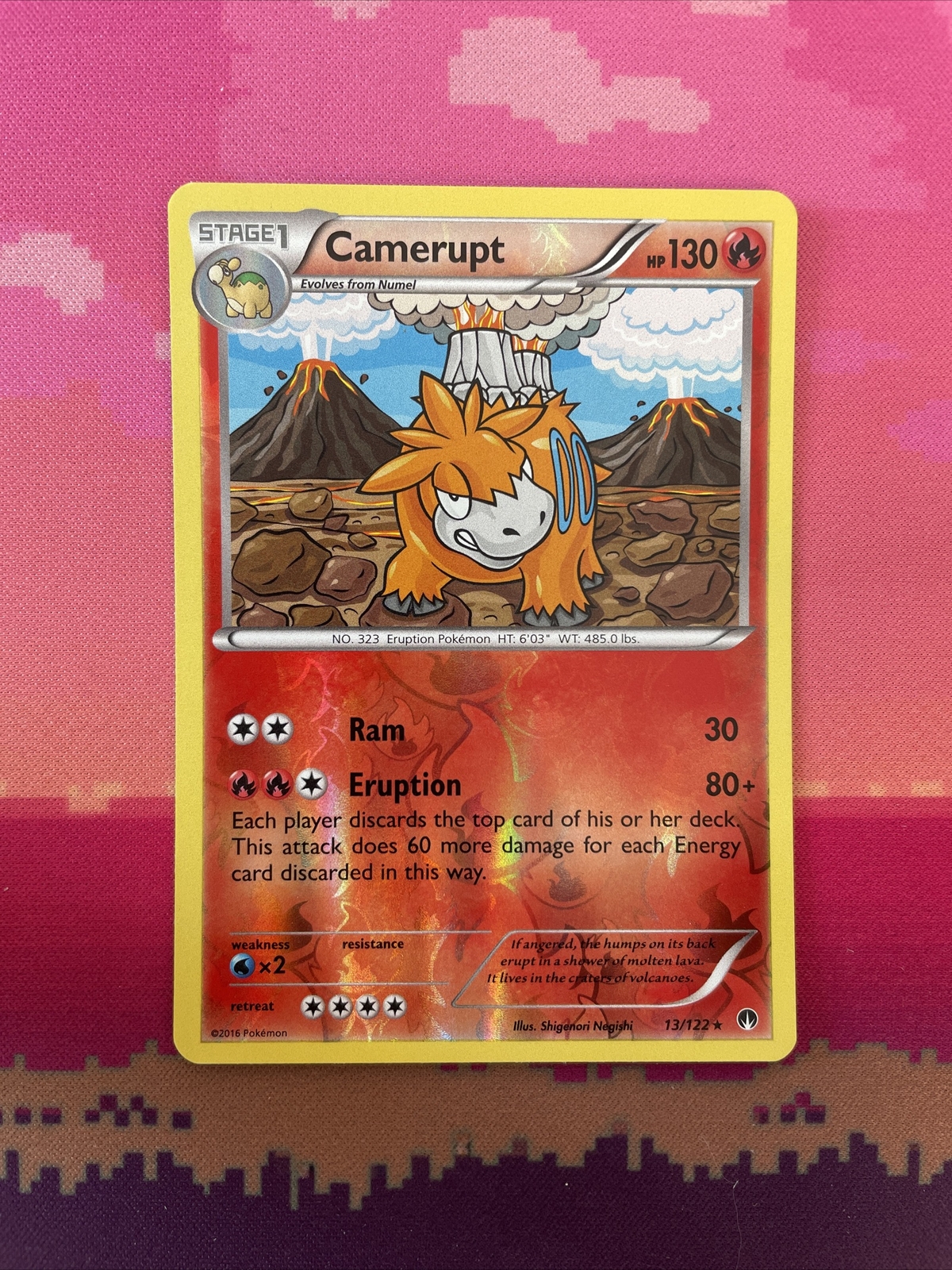 Pokemon Card Camerupt Breakpoint Reverse Holo 13/122 Near Mint