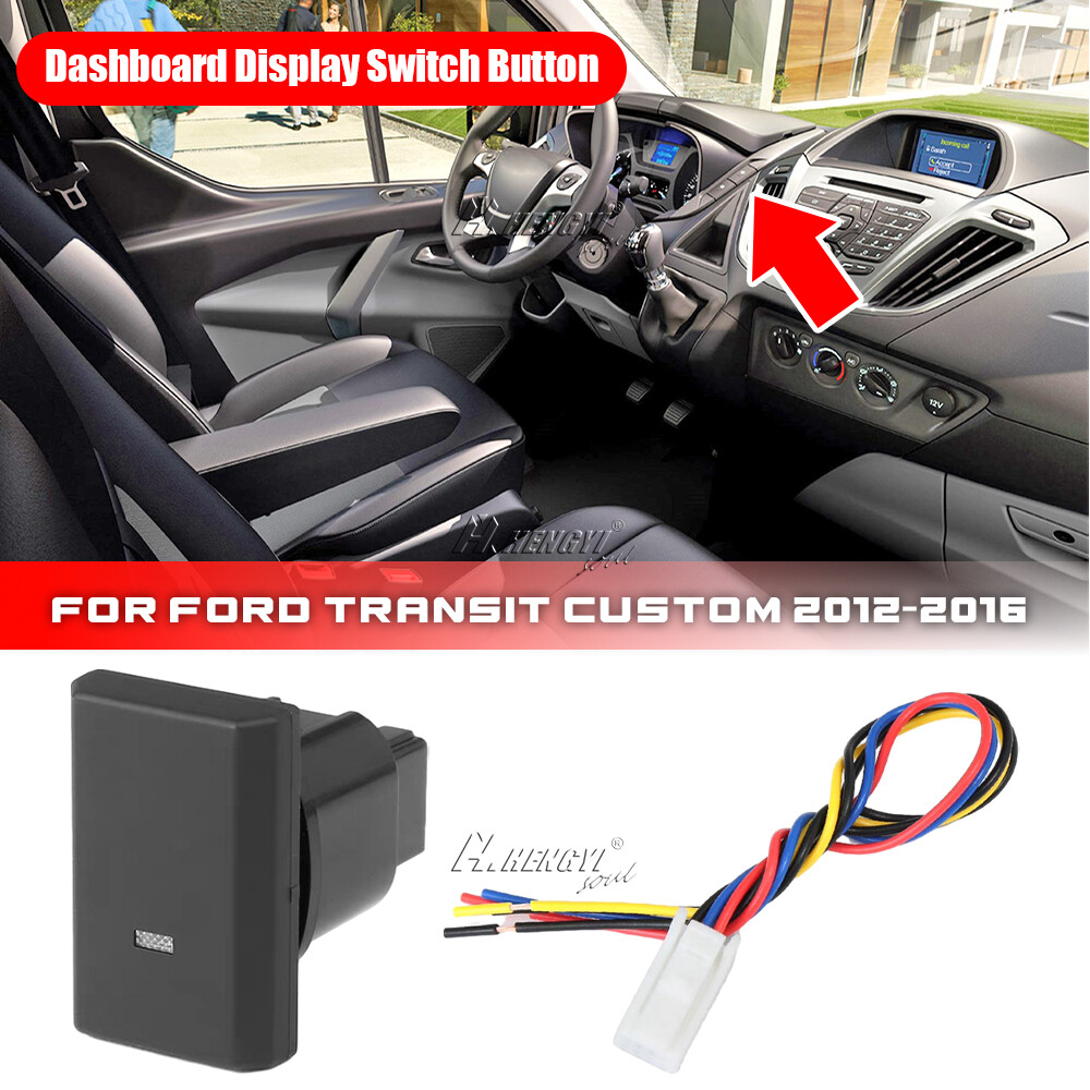 1x Dashboard Display Right Side Switch Button For Ford Transit Custom  2012-2017