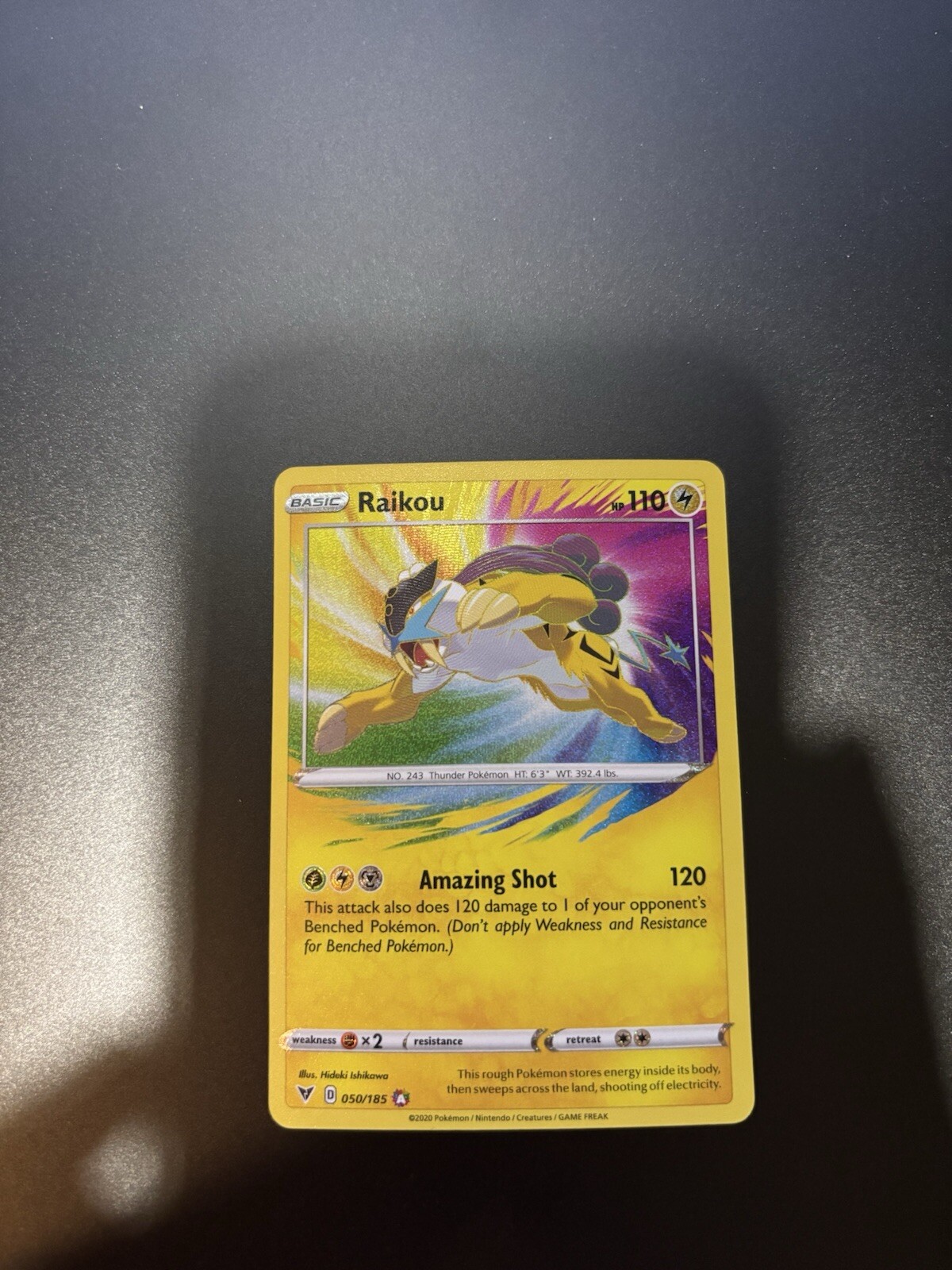 Raikou 50/185 - Holo Rare Pokemon Card