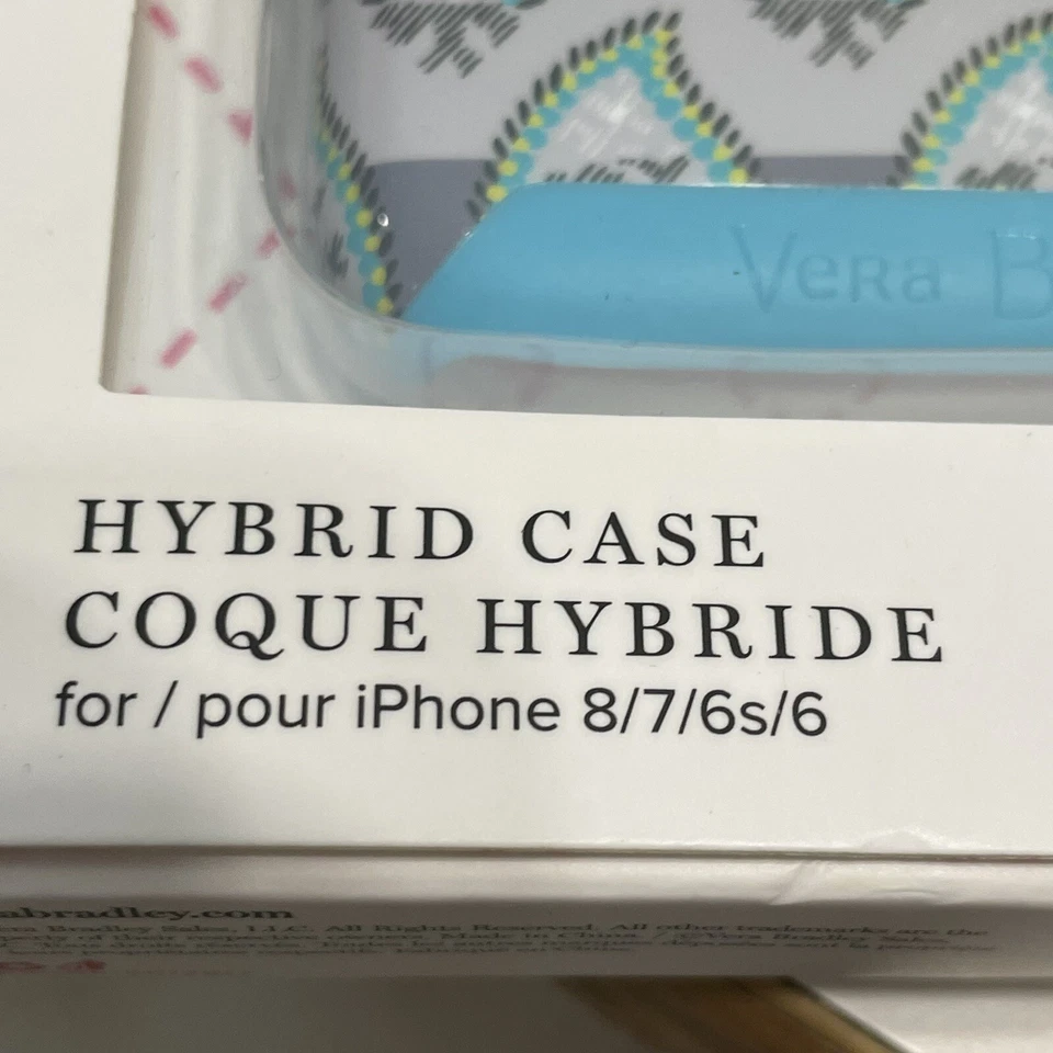 Vera Bradley 混合保护壳 8/7/6s/6 手机壳花朵佩斯利条纹蓝色 — 第 4/4 张图片