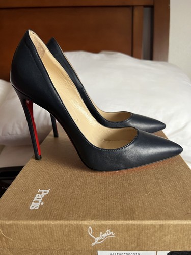 navy christian louboutin shoes
