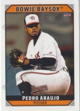 2019 Bowie Baysox Pedro Araujo RC Rookie Baltimore Orioles