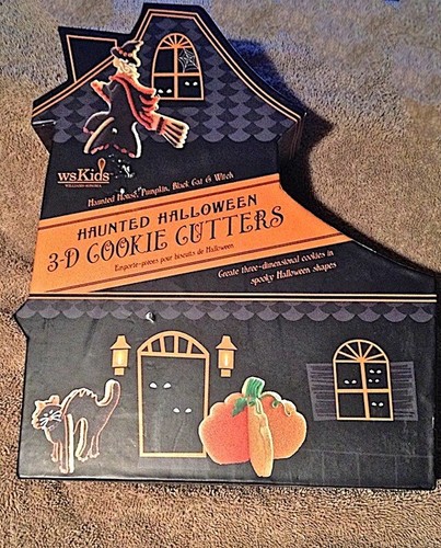¡HALLOWEEN! CORTADORES DE COCINA PARA NIÑOS WS USADOS EN EXCELENTE ESTADO 07 Calabaza Casa Embrujada Bruja Gato CAJA ORIGINAL - Imagen 1 de 4