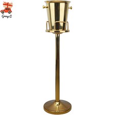 Stainless Steel Titanium Gold Champagne Ice Bucket Rack Holder for Bar, Club New