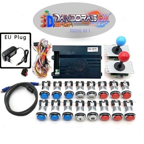 2 Player 10000 IN 1 Pandora Saga EX box 3D DIY Arcade Machine Home Cabinet kit - Picture 9 of 9