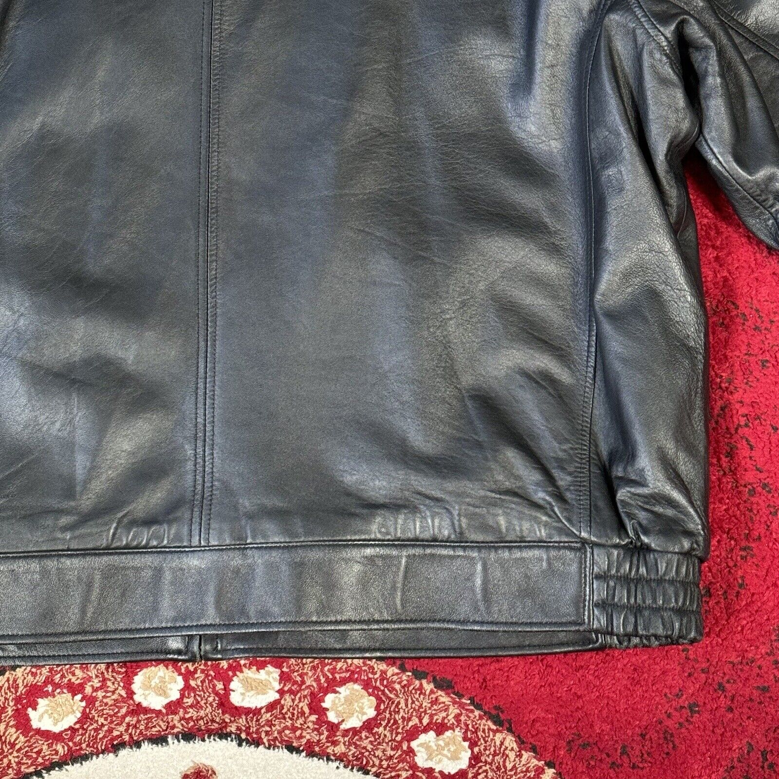 Vintage Tommy Hilfiger Black Genuine Leather Bomb… - image 16