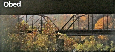 Obed Wild & Scenic River Tennessee National Park Service Unigrid Brochure Map