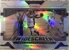 2021-22 Panini Prizm Zion Williamson #4 Widescreen Silver Holo Prizm