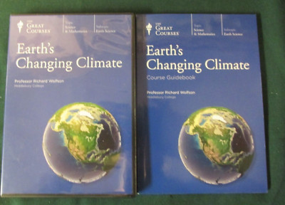 EARTH'S CHANGING CLIMATE  - 6 COMPACT DISCS  - with  GUIDE BOOK -