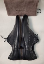 Bottega Veneta Black Men s Leather Oxford Sne...